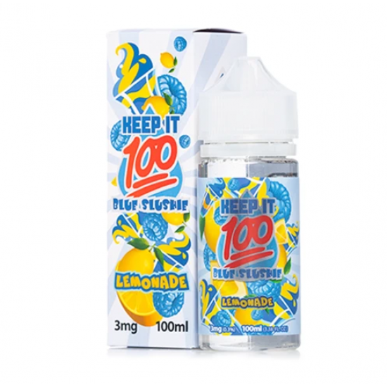 Keep It 100 E liquid - Blue Slushie Lemonade 100ml vape